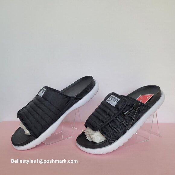 NIKE Asuna 2 Sporty Quilted Slide Sandals- Black/White color- Women’s Size: 9 ⭐ - Picture 6 of 16